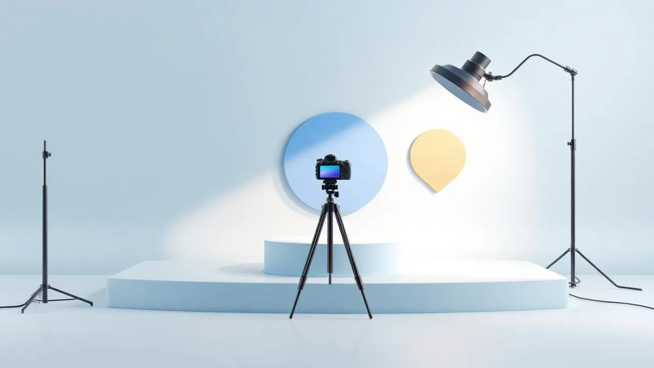 Optimizacija fotografij izdelka: vodnik za prodajalce na kupish.si Minimalističen 3D prikaz fotografiranja izdelka za spletno trgovino kupish.si
